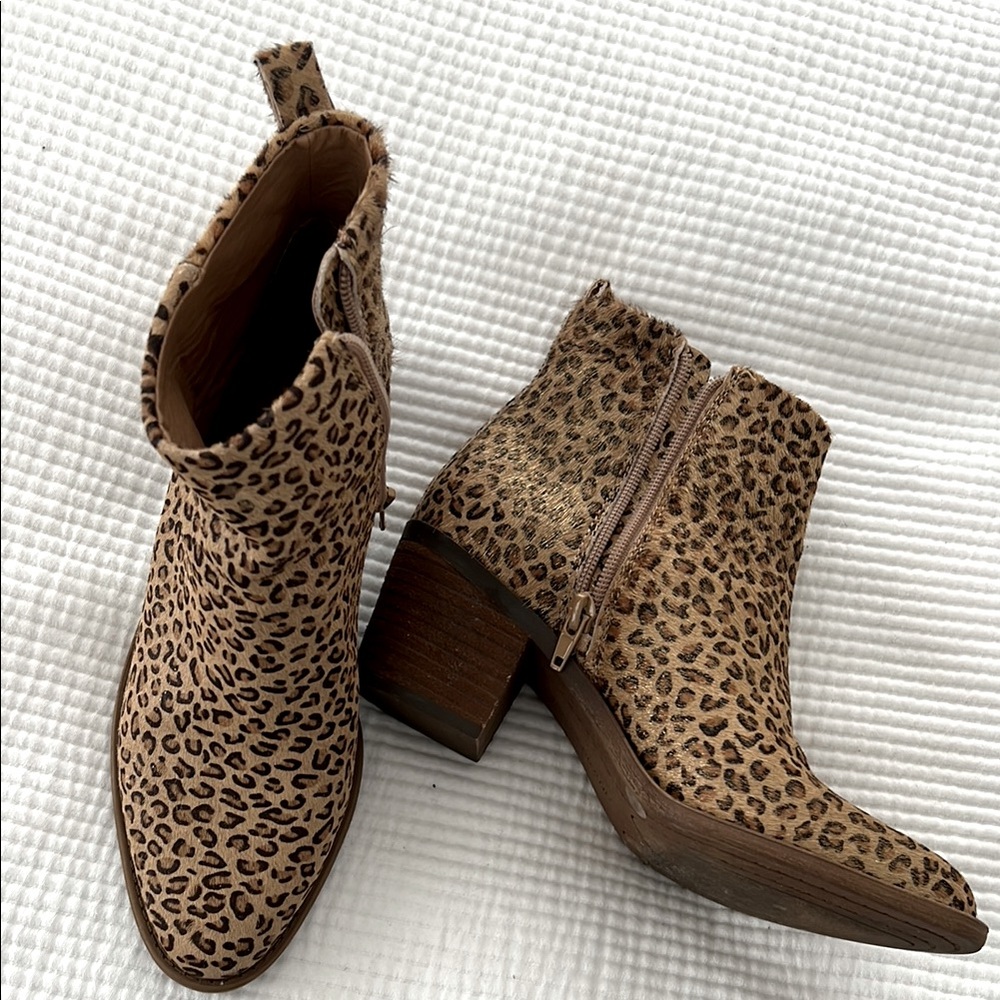 Lucky Brand Leopard Print Boots